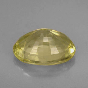 Orthose jaune naturelle coupe ovale, 4,42 ct, VS