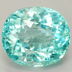 Tourmaline paraíba bleue naturelle coupe ovale, 3,34 ct, SI-I1