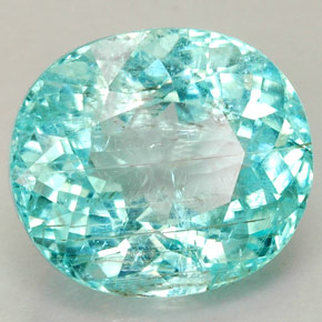 Tourmaline paraíba bleue naturelle coupe ovale, 3,34 ct, SI-I1