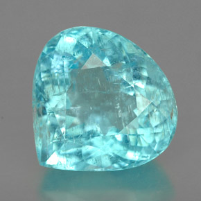 Tourmaline paraíba bleue naturelle en forme de poire, 5,87 ct, I1