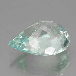 Tourmaline paraíba bleue naturelle en forme de poire, 3,75 ct, VS