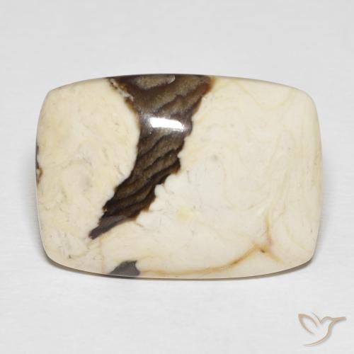 21.18ct Naturel Multicolore Jaspe de bois d'arachide, Coussin, Opaque