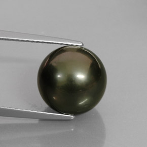 Perle multicolore naturelle sphère / boule, 10,43 ct, opaque
