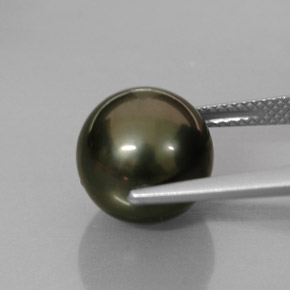 Perle multicolore naturelle sphère / boule, 10,43 ct, opaque