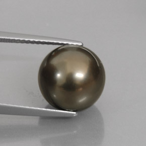 Perle multicolore naturelle sphère / boule, 9,95 ct, opaque