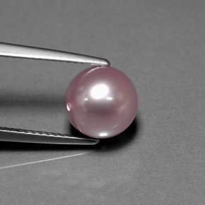 perle Lavande naturelle Sphère / Boule, 4.68 ct, Opaque