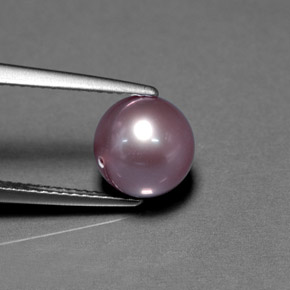 perle Lavande naturelle Sphère / Boule, 4.53 ct, Opaque