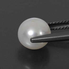 Perle crème naturelle sphère / boule, 3,85 ct, opaque