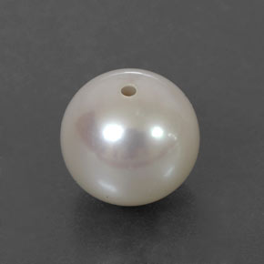 Perle crème naturelle sphère / boule, 3,81 ct, opaque
