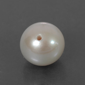 Perle crème naturelle sphère / boule, 3,60 ct, opaque