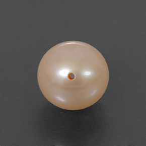 Perle rose naturelle sphère / boule, 3,55 ct, opaque