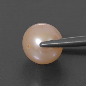 Perle rose naturelle sphère / boule, 3,55 ct, opaque