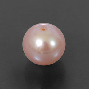 perle Rose naturelle Sphère / Boule, 3.44 ct, Opaque