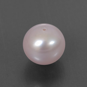 Perle rose naturelle sphère / boule, 3,60 ct, opaque