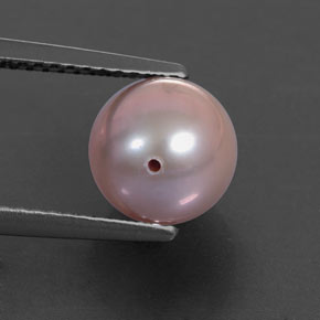 perle Argent Rosâtre naturelle Sphère / Boule, 3.47 ct, Opaque