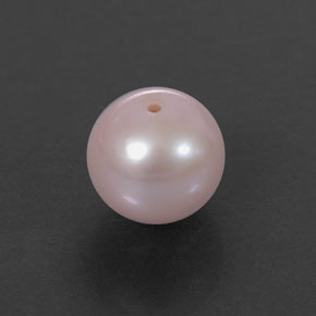 Perle rose naturelle sphère / boule, 3,01 ct, opaque