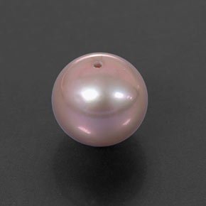 Perle argenté naturelle sphère / boule, 3,26 ct, opaque