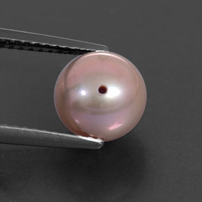 Perle argenté naturelle sphère / boule, 3,26 ct, opaque