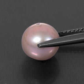 Perle argenté naturelle sphère / boule, 3,26 ct, opaque