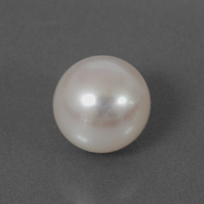 perle Argent naturelle Sphère / Boule, 3.89 ct, Opaque