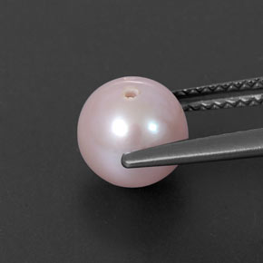 perle Argent Rose naturelle Sphère / Boule, 2.61 ct, Opaque