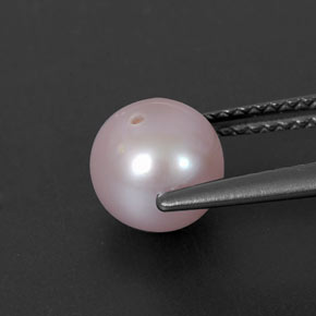 perle Argent Rose naturelle Sphère / Boule, 2.64 ct, Opaque