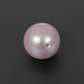 Perle rose naturelle sphère / boule, 2,78 ct, opaque