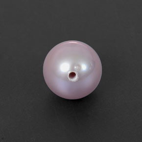 perle Argent Rose naturelle Sphère / Boule, 2.43 ct, Opaque