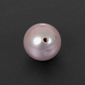 Perle rose naturelle sphère / boule, 2,85 ct, opaque