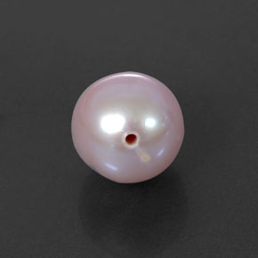 Perle rose naturelle sphère / boule, 2,91 ct, opaque