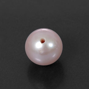 Perle rose naturelle sphère / boule, 2,58 ct, opaque