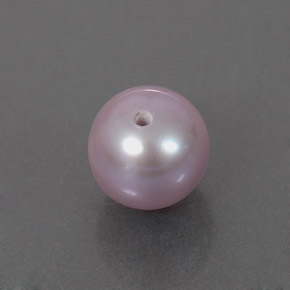 perle Argent Rose naturelle Sphère / Boule, 2.45 ct, Opaque