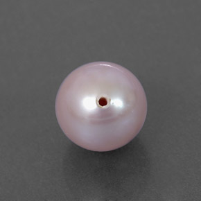Perle rose naturelle sphère / boule, 2,89 ct, opaque