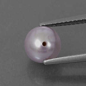 Perle rose naturelle sphère / boule, 2,58 ct, opaque