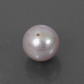 Perle rose naturelle sphère / boule, 2,65 ct, opaque