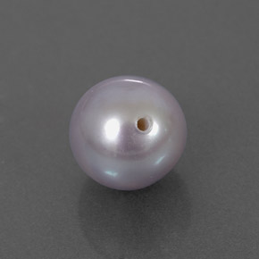 Perle gris naturelle sphère / boule, 2,87 ct, opaque