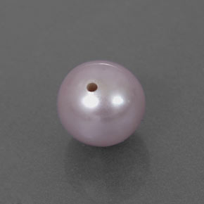 Perle rose naturelle sphère / boule, 2,55 ct, opaque