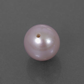 Perle rose naturelle sphère / boule, 2,71 ct, opaque