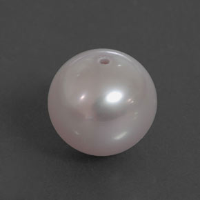 Perle rose naturelle sphère / boule, 3,13 ct, opaque