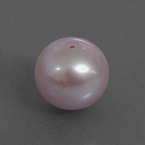 Perle rose naturelle sphère / boule, 3,64 ct, opaque