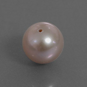 Perle rose naturelle sphère / boule, 2,97 ct, opaque