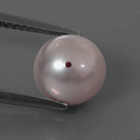 Perle rose naturelle sphère / boule, 3,55 ct, opaque