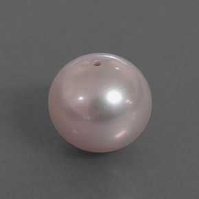 Perle rose naturelle sphère / boule, 3,55 ct, opaque