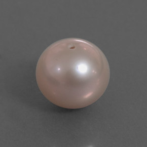 Perle argenté naturelle sphère / boule, 3,16 ct, opaque