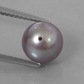 Perle rose naturelle sphère / boule, 3,44 ct, opaque