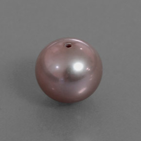 Perle rose naturelle sphère / boule, 2,96 ct, opaque