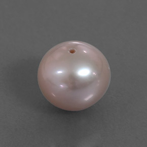 Perle rose naturelle sphère / boule, 3,35 ct, opaque