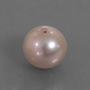 Perle rose naturelle sphère / boule, 3,31 ct, opaque