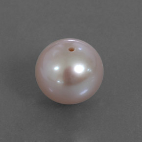 Perle rose naturelle sphère / boule, 3,25 ct, opaque