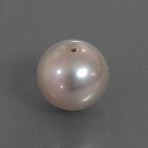 Perle rose naturelle sphère / boule, 3,37 ct, opaque